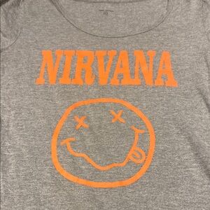Gray Nirvana Graphic Tee women’s Xxl iconic cotton 19”PTP